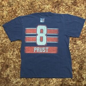 Reebok New York Rangers Brandon Prust T-Shirt. Size Large. MSG Exclusive